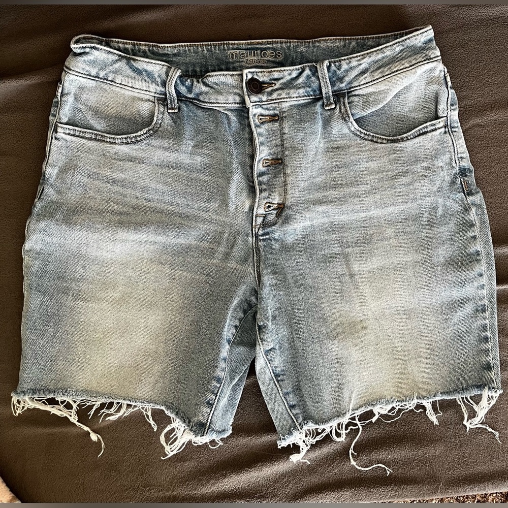 Rough Edge Denim Cutoff Shorts